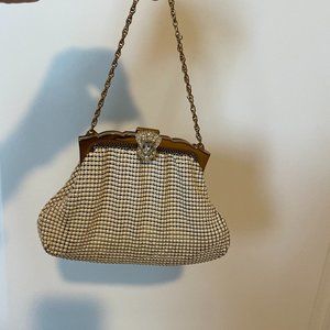 Vintage Whiting & Davis Mesh Jeweled Mini Purse Clutch